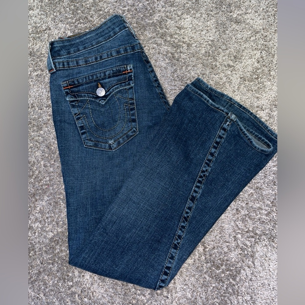 True Religion low rise flare jeans